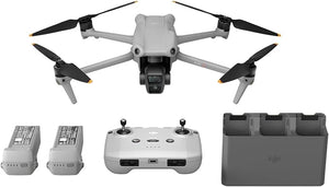 DJI Air 3 Fly More Combo con radiocomando DJI RC-N2, drone con doppia fotocamera principale con teleobiettivo medio e grandangolare 4K HDR - Scopri l'innovazione di alta qualità - a soli 1364€