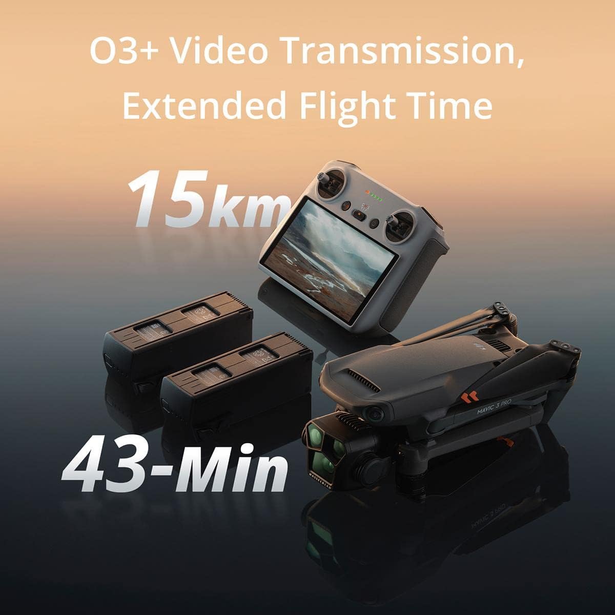 DJI Mavic 3 Pro Fly More Combo con DJI RC (radiocomando con schermo), drone con tripla fotocamera e Hasselblad con CMOS da 4/3 - Scopri l'innovazione di alta qualità - a soli 2482€