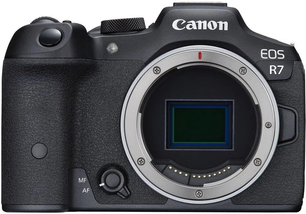 Canon EOS R7 APS-C mirrorless, body (32,5 Mp, fino a 15 fps, DIGIC X, video 4K UHD fino 60p, Dual Pixel CMOS Auto Focus II - Scopri l'innovazione di alta qualità - a soli 1285€