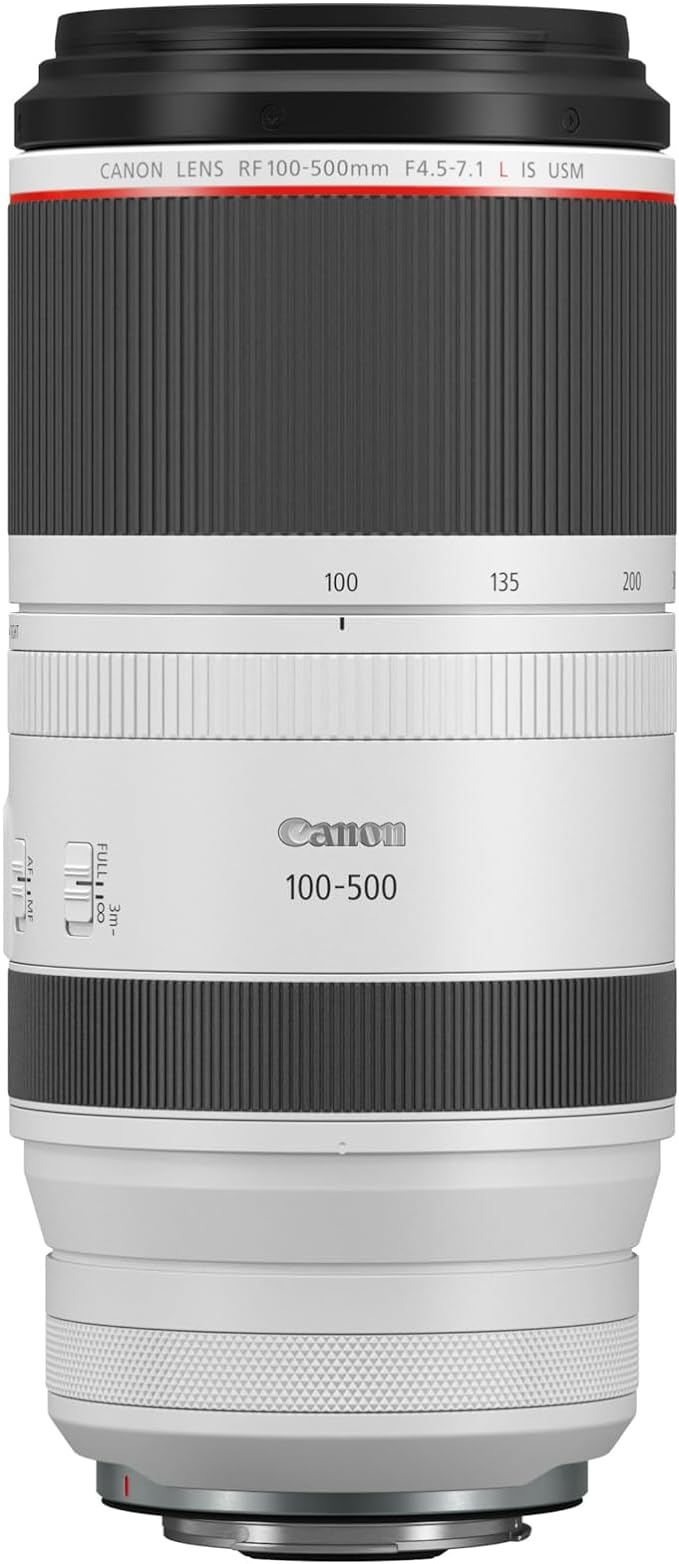 Obiettivo Canon RF 100-500mm F4.5-7.1L IS USM - Scopri l'innovazione di alta qualità - a soli 2740€