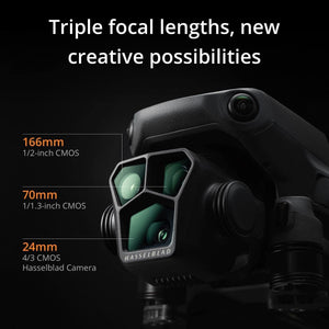 DJI Mavic 3 Pro Fly More Combo con DJI RC (radiocomando con schermo), drone con tripla fotocamera e Hasselblad con CMOS da 4/3 - Scopri l'innovazione di alta qualità - a soli 2482€
