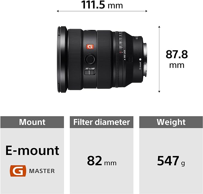 Sony obiettivo FE 16-35mm f/2.8 GM II (SEL1635GM2) - Scopri l'innovazione di alta qualità - a soli 2112€