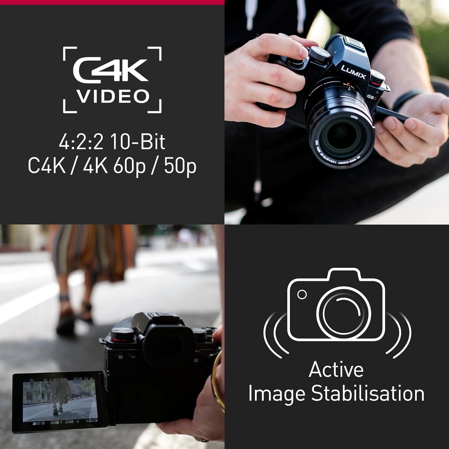 Panasonic LUMIX DC-G9M2E Fotocamera Mirrorless Micro Quattro Terzi, 25,2MP, 4K 120p/100p e 5,7K 30p/25p, AF Ibrido di Fase, BIS a 5 Assi,Nero - Scopri l'innovazione di alta qualità - a soli 1957€