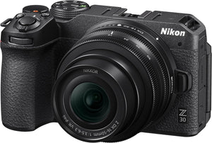 Nikon Z30 + Z DX 16-50+50-250 VR Fotocamera Mirrorless, CMOS DX da 20.9 MP, LCD Angolazione Variabile, Registrazione fino a 125min, Video 4K, Nero - Scopri l'innovazione di alta qualità - a soli 1230€