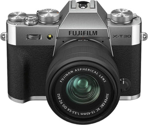 FUJIFILM X-T30 II | FUJINON XC15-45mmF3.5- 5.6 OIS PZ Kit Argento - Scopri l'innovazione di alta qualità - a soli 1284€