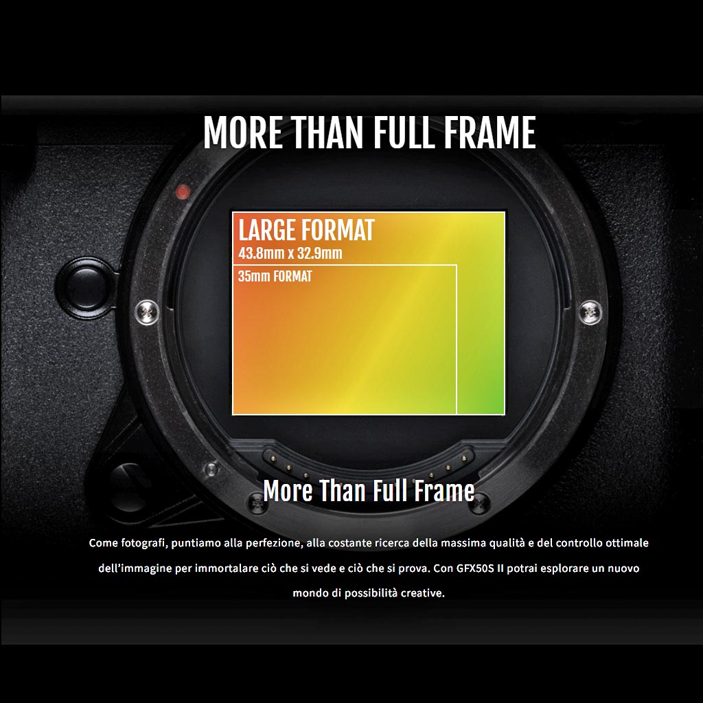Fujifilm GFX 50S II - Scopri l'innovazione di alta qualità - a soli 3266€