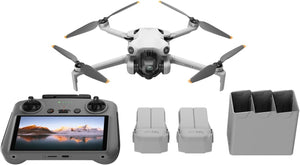 DJI Mini 4 Pro Fly More Combo con DJI RC 2 (Radiocomando con Schermo), Mini Drone con Telecamera, Meno di 249 g, Autonomia di Volo di 34 minuti - Scopri l'innovazione di alta qualità - a soli 1033€