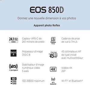 Canon EEOS 850D + EF-S 18-135mm f/3.5-5.6 IS USM kit - Scopri l'innovazione di alta qualità - a soli 1129€