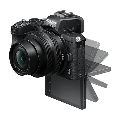 Nikon Z50 + Z DX 16-50VR+50-250VR Fotocamera Mirrorless, CMOS DX da 20.9 Mp, Sistema Hybrid-AF, Nero - Scopri l'innovazione di alta qualità - a soli 1223€