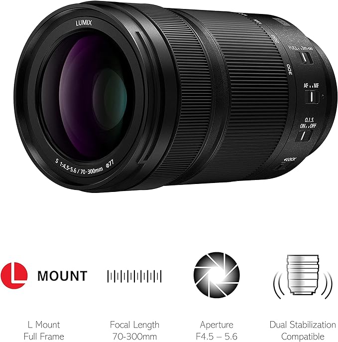 Panasonic Lumix S 70-300mm f/4-5.6 Macro O.I.S. (S-R70300) - Scopri l'innovazione di alta qualità - a soli 1130€