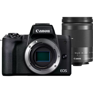 Fotocamera mirrorless Canon EOS M50 Mark II, Nero + obiettivo EF-M 18-150mm f/3.5-6.3 IS STM - Scopri l'innovazione di alta qualità - a soli 1159€