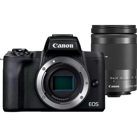 Fotocamera mirrorless Canon EOS M50 Mark II, Nero + obiettivo EF-M 18-150mm f/3.5-6.3 IS STM - Scopri l'innovazione di alta qualità - a soli 1159€